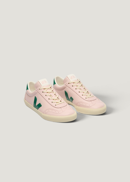 Baskets en cuir | rose "Volley - petale_golf_calcaire" - Veja