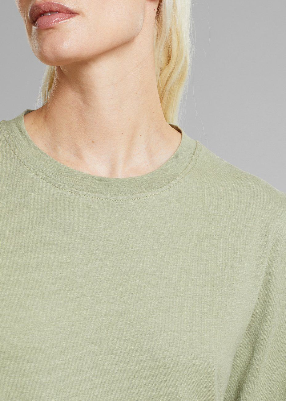 Robe en coton bio et chanvre | vert "dress lammhult hemp tea green", Dedicated, photo 4