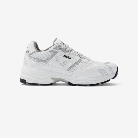 Baskets vegan | blanc  et gris "gen8 - corn white & silver"