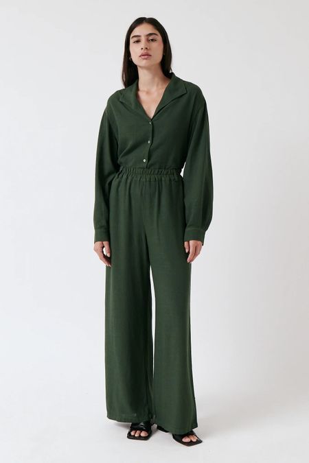 Pantalon en ecovero et lin | vet "Caribbean Pants" - AMT Studio