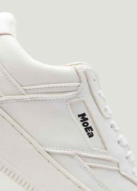 Baskets vegan en matière végétale | blanc "gen 1 corn full white", Moea, photo 4