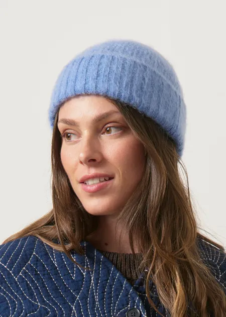 Bonnet en mohair certifié | bleu ciel "nina", WeDressFair, photo 2