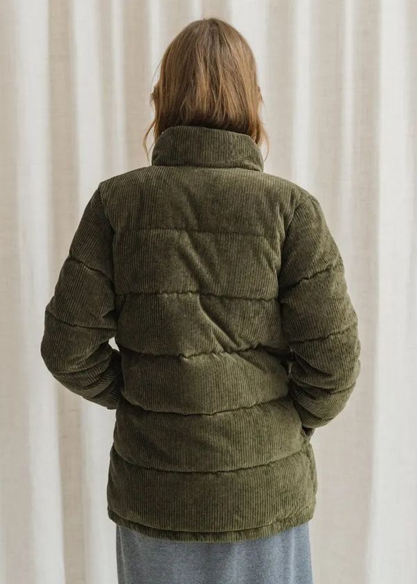  Doudoune velours en coton bio et duvet recyclé | vert "Cord fjord jkt - bsng", Patagonia