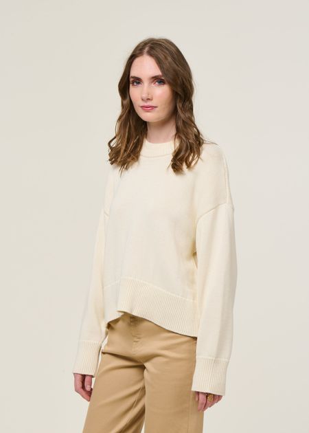 Pull en coton bio | beige "yagmur" - Jan'n June