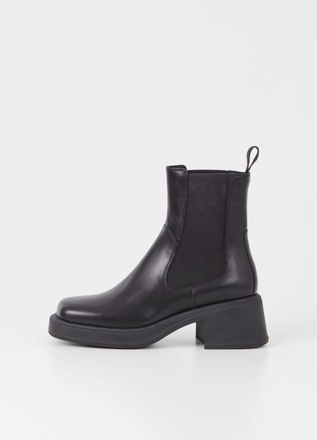 Bottines chelsea en cuir certifié | noir "dorah black" - Vagabond