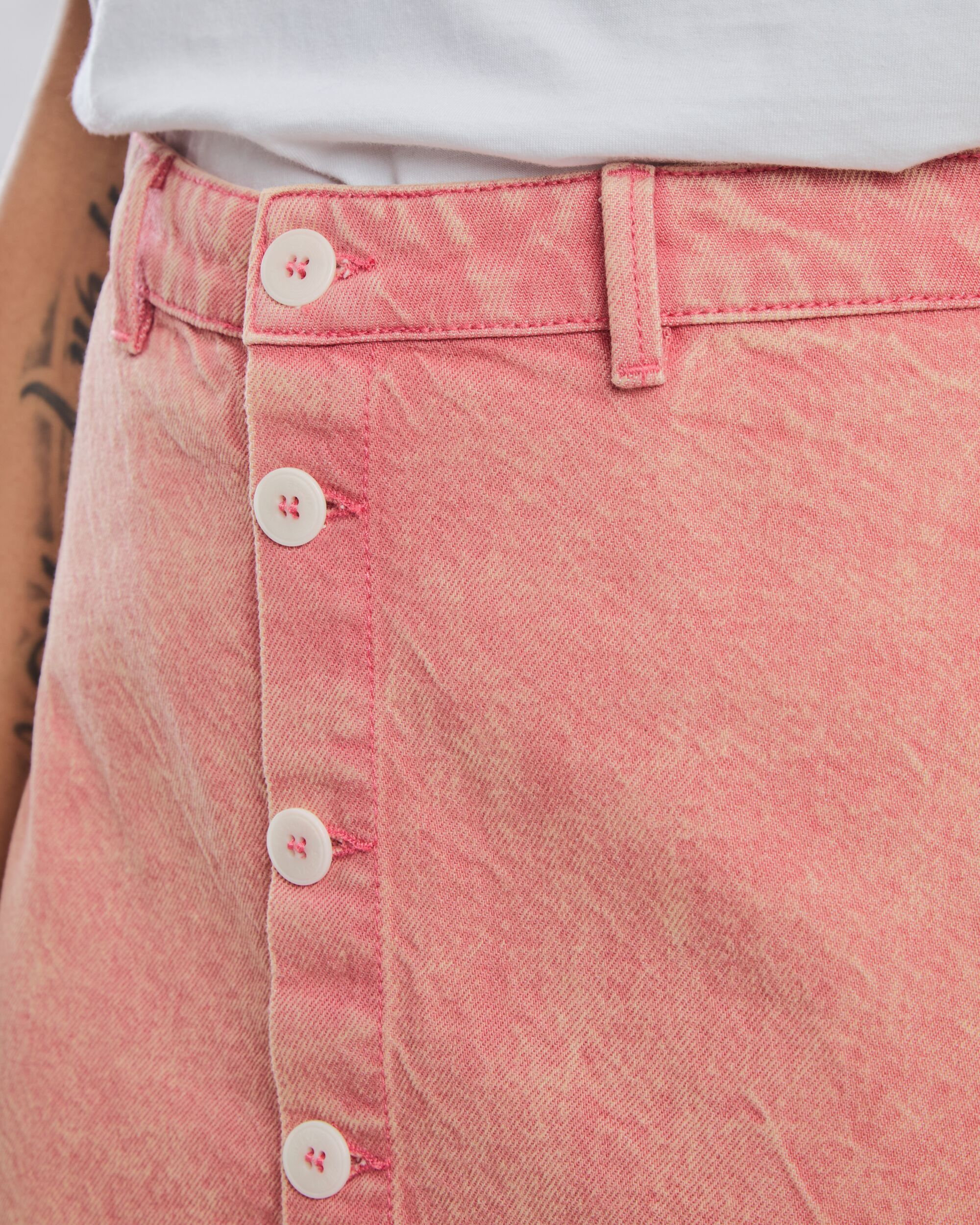 Jeansrock aus Bio-Baumwolle | Rosa "Washed denim mini skirt pink", Brava Fabrics, Foto 3