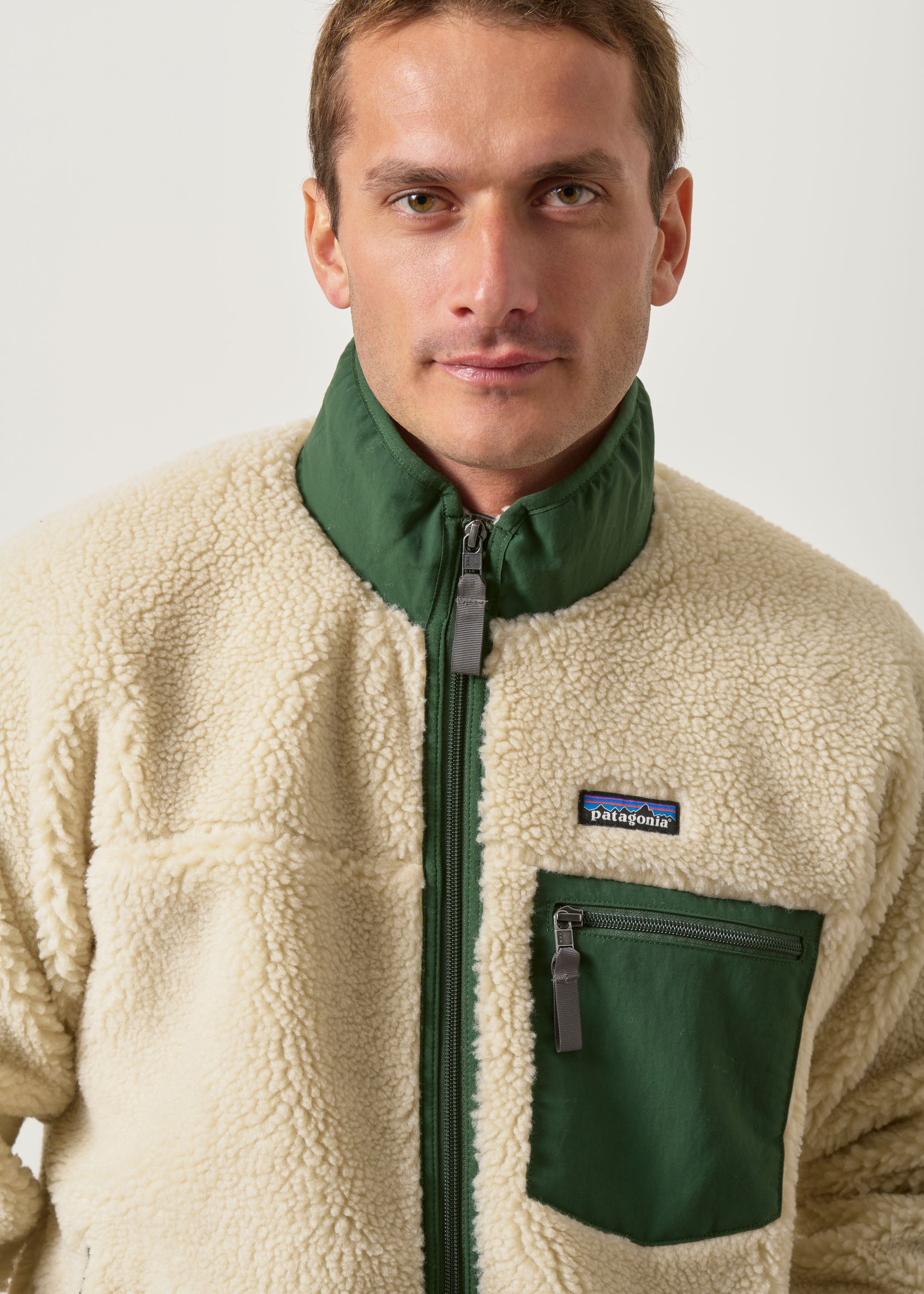 Fleecejacke aus recycelten Materialien | Beige "Classic retro-x jkt - dnlt", Patagonia, Foto 2
