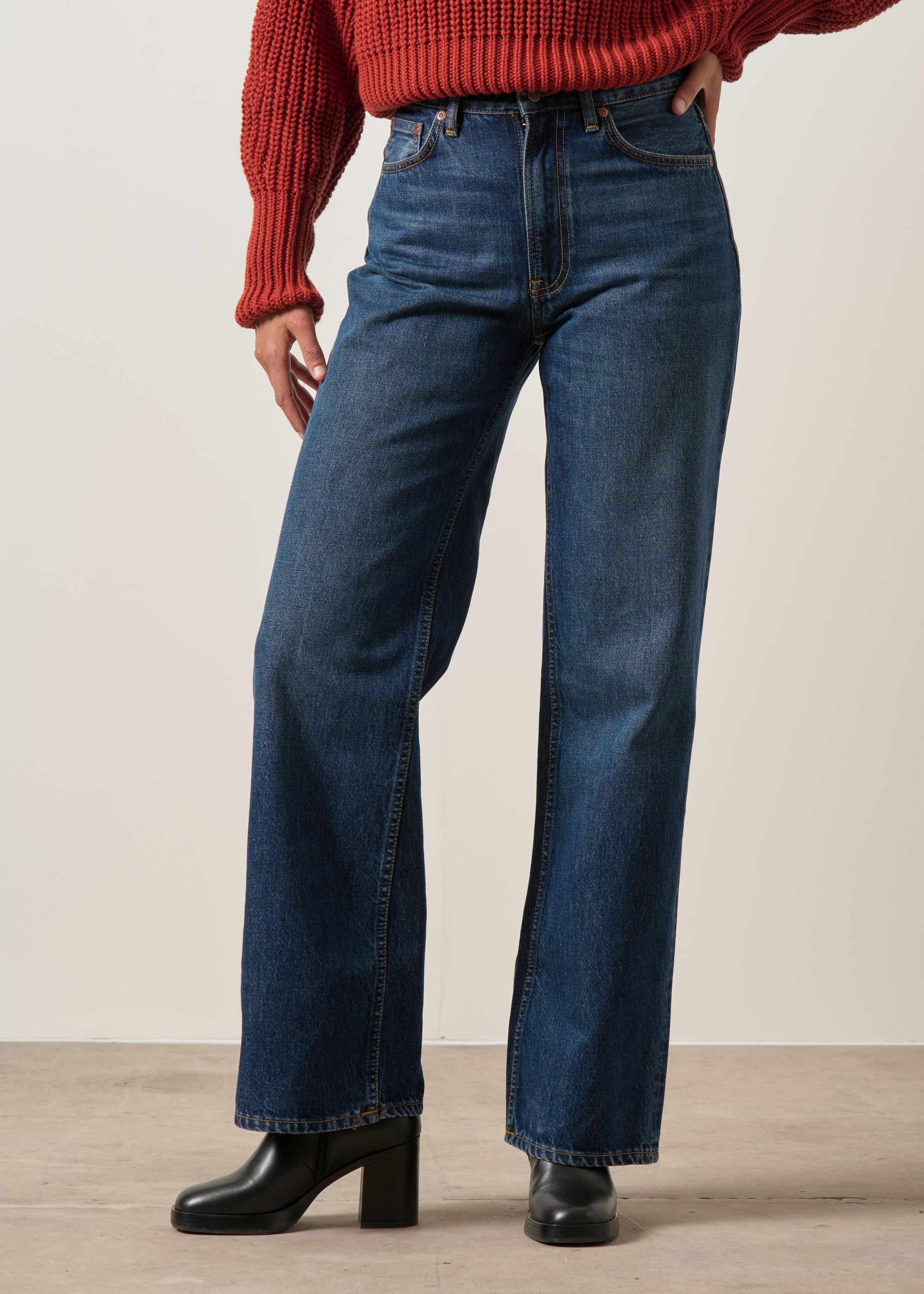 Jean droit large en coton bio | bleu "Clean eileen midnight rain", Nudie Jeans, photo 2