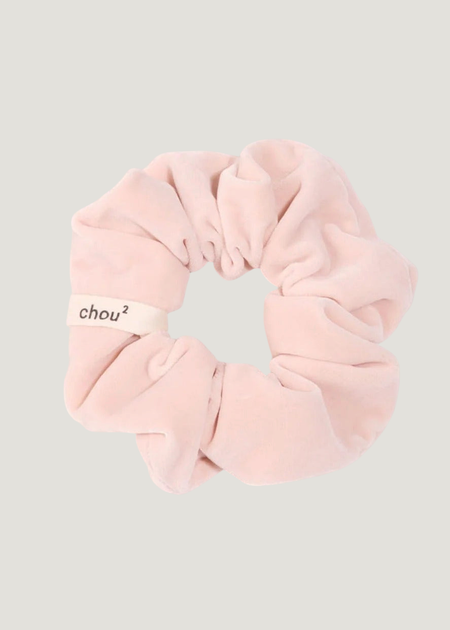 Scrunchie aus upgecyceltem Samt | Puderrosa, Chou², Foto 1
