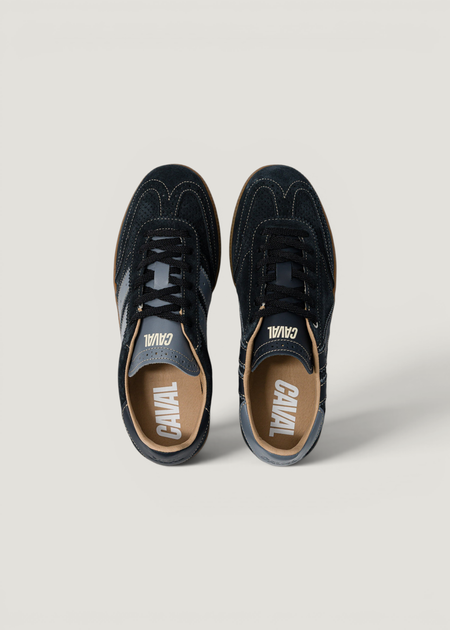 Sneaker aus zertifiziertem Leder | Schwarz "pulse black smoke", Caval, Foto 3