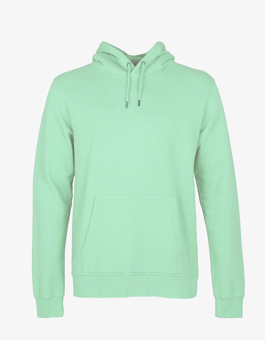 Sweat à capuche vert menthe en coton bio - faded mint, Colorful Standard, photo 1