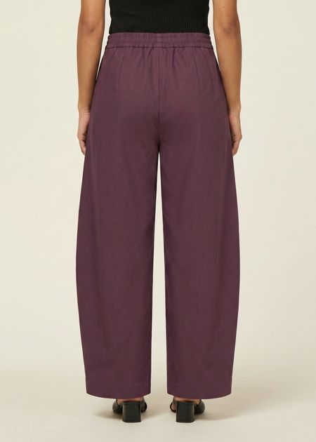 Pantalon ballon en coton bio | bordeaux "yauri - cherry lacquer, Jan'n June, photo 4