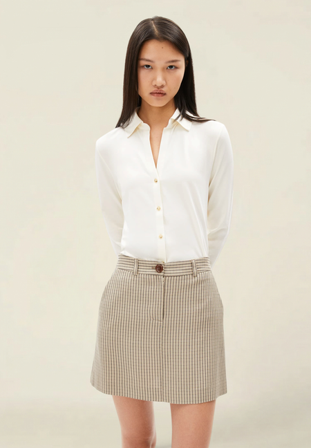 Chemise en coton bio | écru "nalaannia - oatmilk" - Armedangels