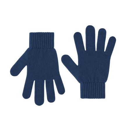 Gants en laine mérinos recyclée | bleu "merino wool gloves - marine blue"