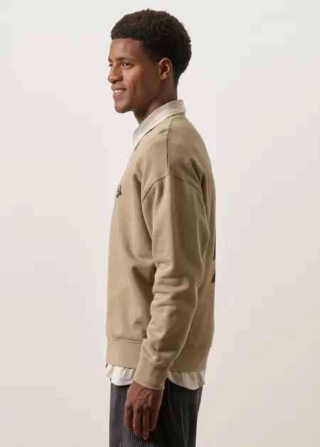 Sweat en coton bio | marron "Peace - almond", Bask in the Sun, photo 5