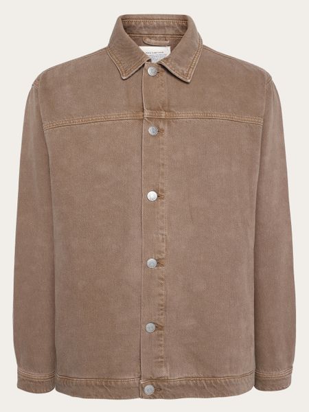 Jacke aus Bio-Baumwolle | Braun "twill workwear jacket tiramisu", Knowledge Cotton Apparel, Foto 1