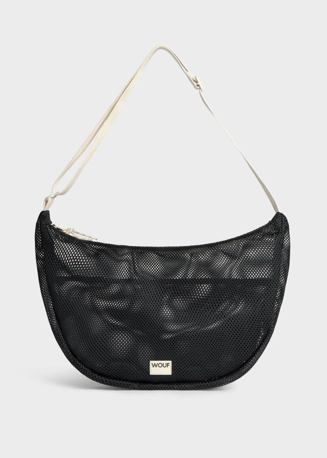 Sac bandoulière en matière recyclée | noir "Onyx large crossbody bag", Wouf, photo 1