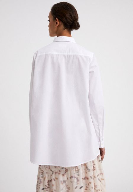 Chemise blanche oversize en coton bio - blancaa, Armedangels, photo 4