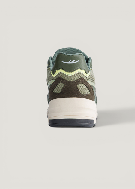 Vegane Sneaker | Beige "rush - green acid", Moea, Foto 4