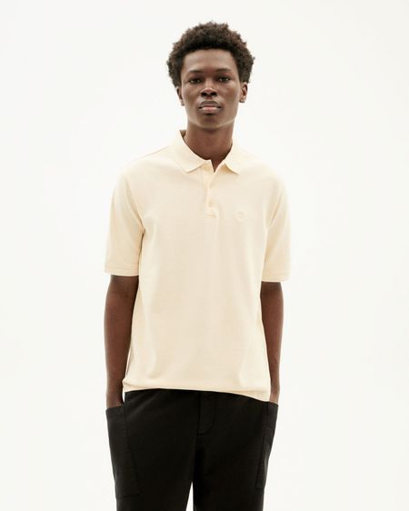 Polo écru en coton bio - ivory sun polo