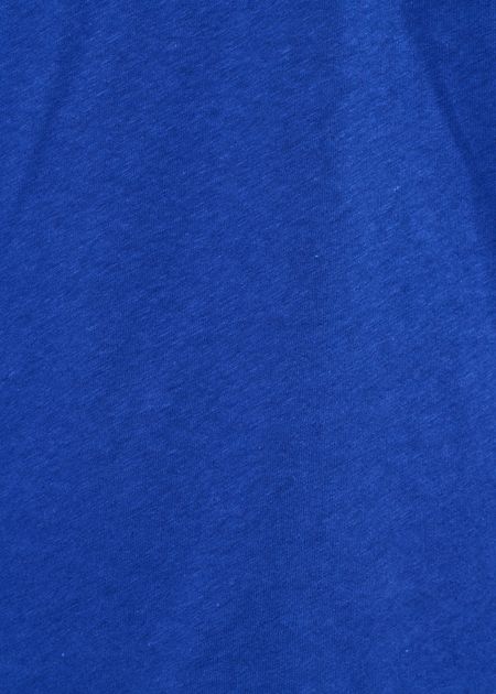T-shirt classique en coton lin upcyclé  | bleu cobalt, WeDressFair, photo 5