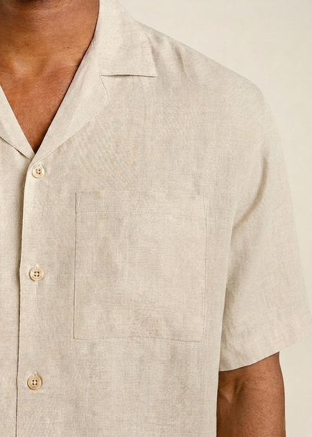 Chemise en lin | écru "Shirt marstrand linen" - Dedicated