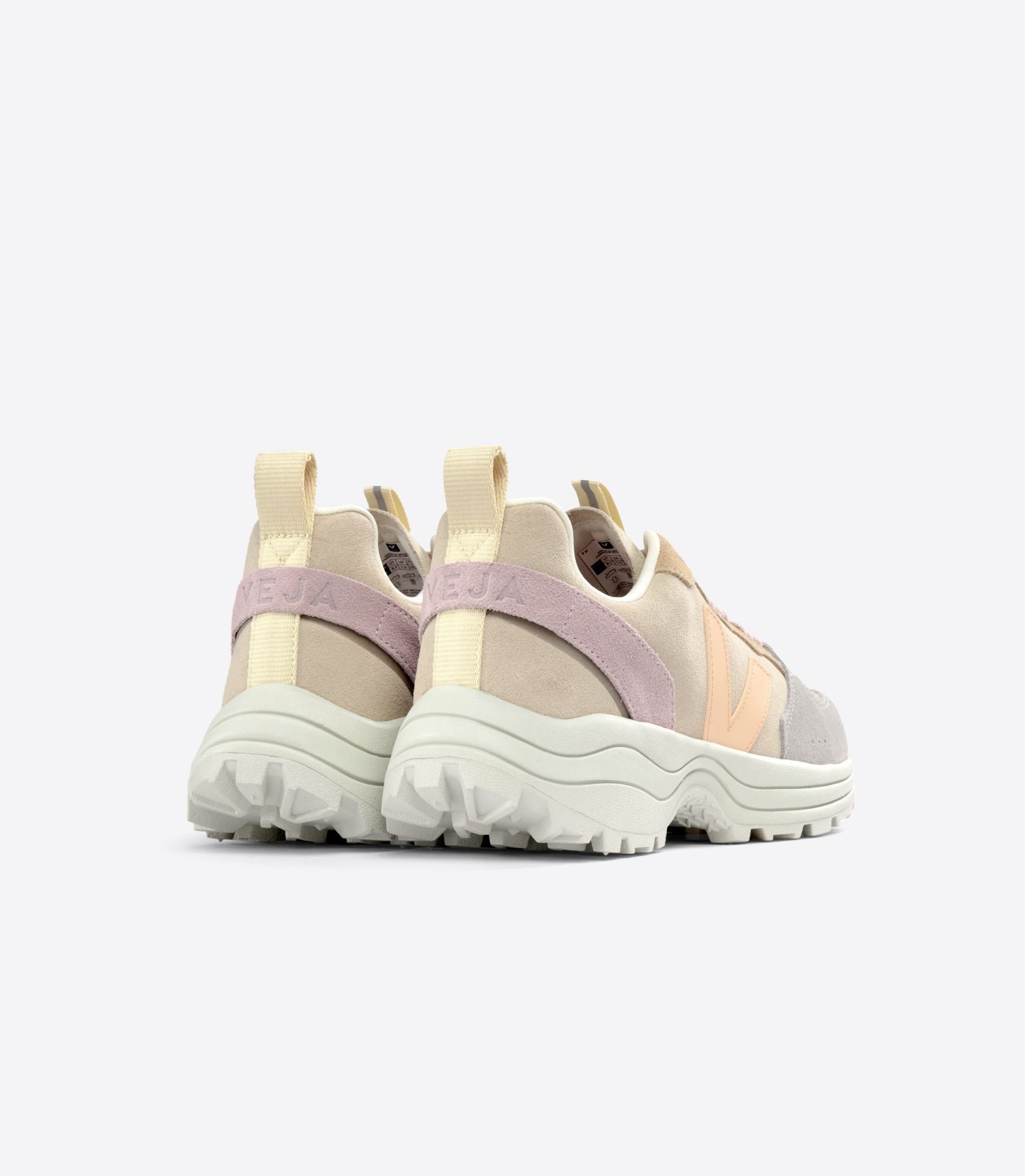 Baskets basses en suède certifié | multicolore "venturi vc suede almond peach-multico", Veja, photo 3