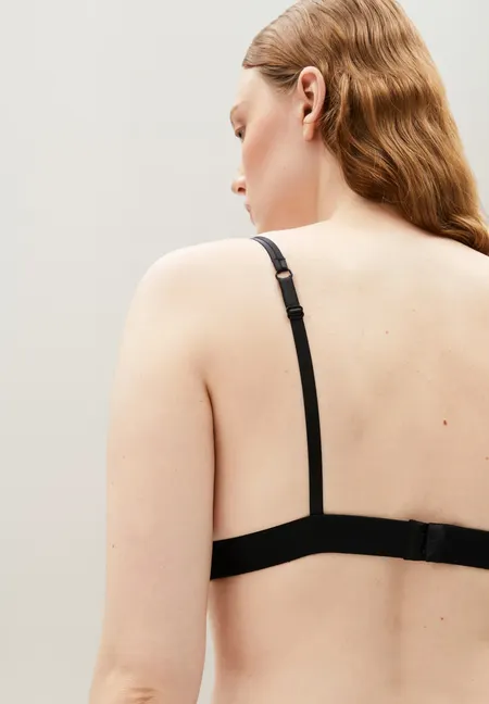Soutien-gorge triangle en modal | noir "osilaa - black", Armedangels, photo 2