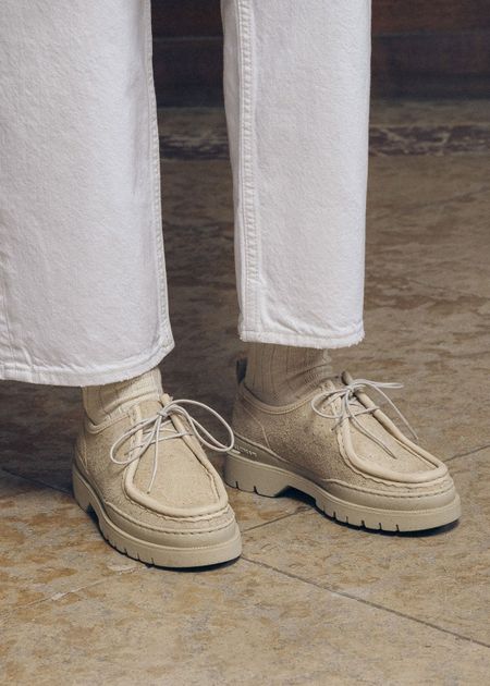 Derbies made in france en cuir velours certifié | beige "major vp oak 2", Kleman, photo 4