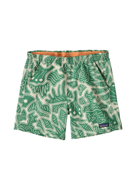 Short en polyester recyclé | vert "w's baggies shorts - 5 in. - bees and flowers: heartleaf green"