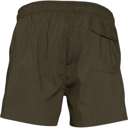 Short de bain uni kaki en nylon recyclé, Knowledge Cotton Apparel, photo 2