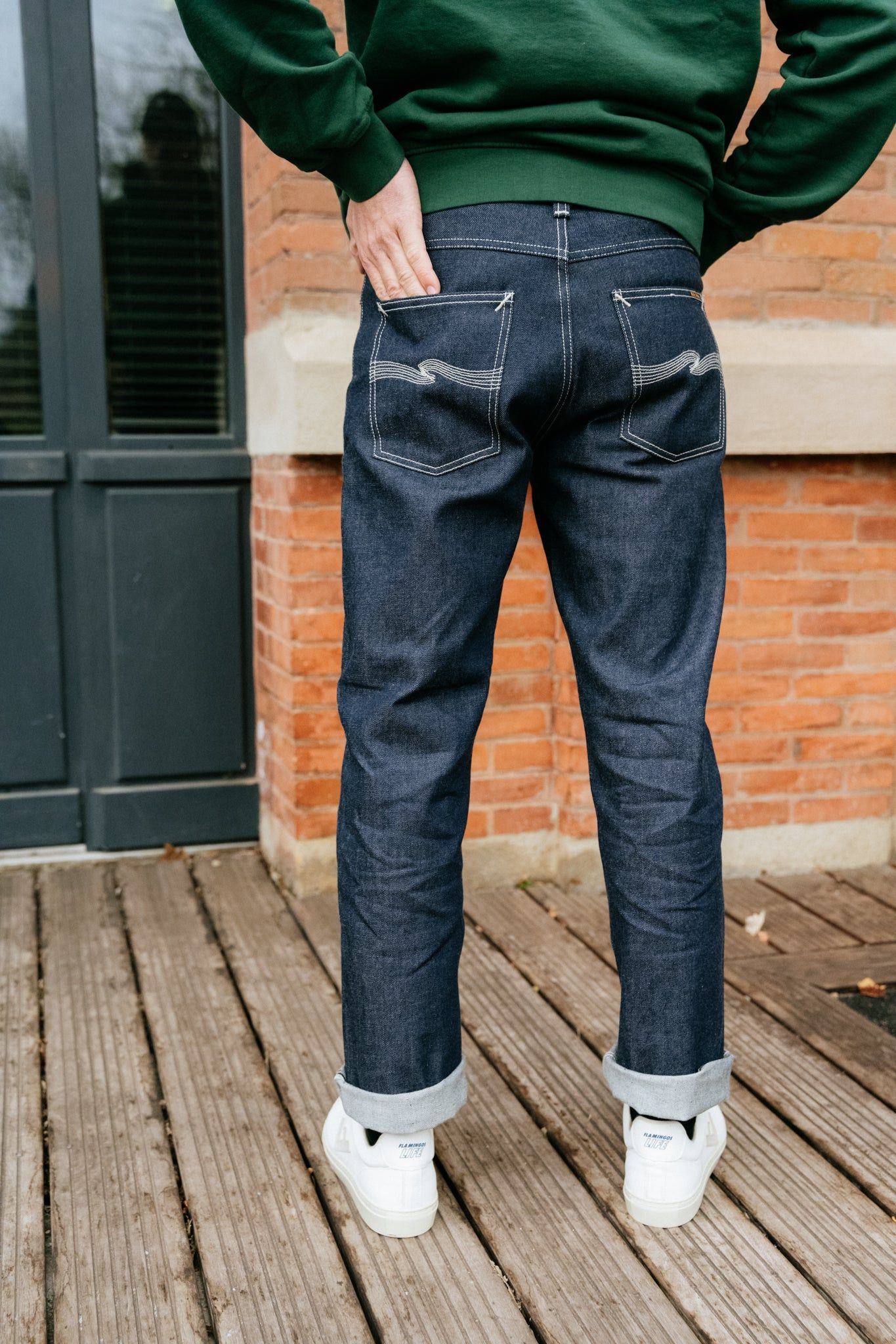 Jean droit brut toile japonaise en coton bio - rad rufus exclusif wdf x nudie jeans, Nudie Jeans, photo 6