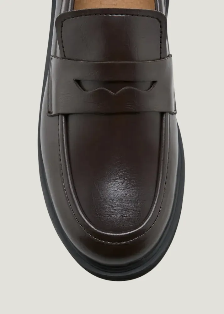 Mocassin en matière végane | marron "Douro", Zèta Shoes, photo 4