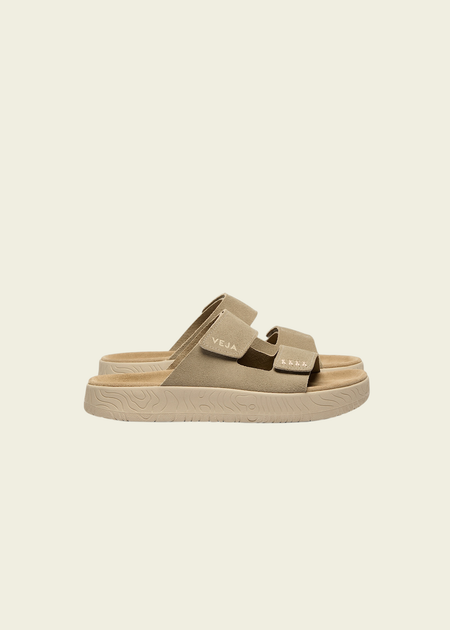 Sandales en cuir suède | beige "Etna - taupe_almond" - Veja