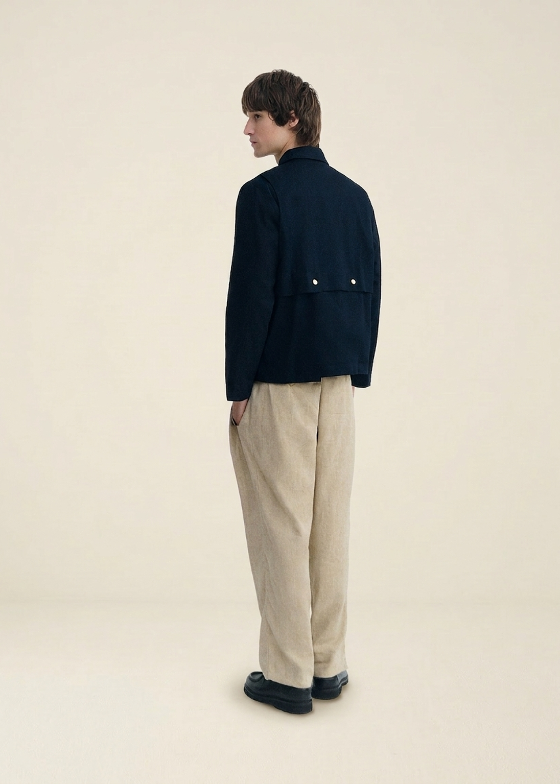 Jacke aus Bio-Baumwolle | Marine "navy callum jacket", Thinking Mu, Foto 3