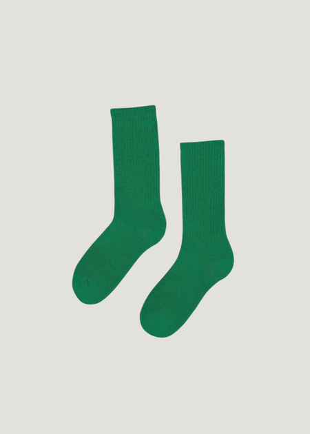 Chaussettes hautes en coton bio | vert "kelly green" - Colorful Standard