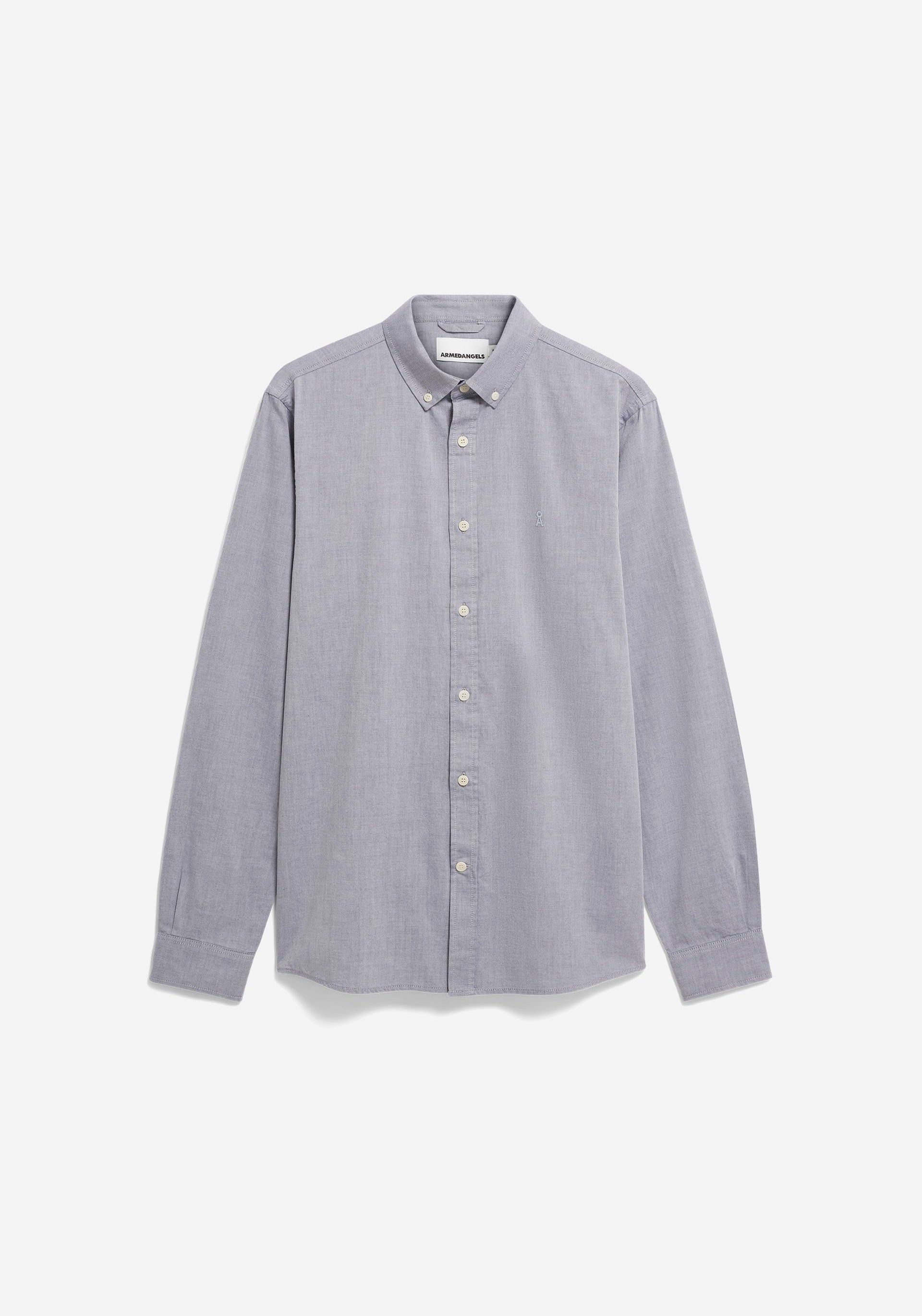 Hemd aus Bio-Baumwolle | Blau "Quaasa longsleeve shirt tinted navy - tinted-navy", Armedangels, Foto 4