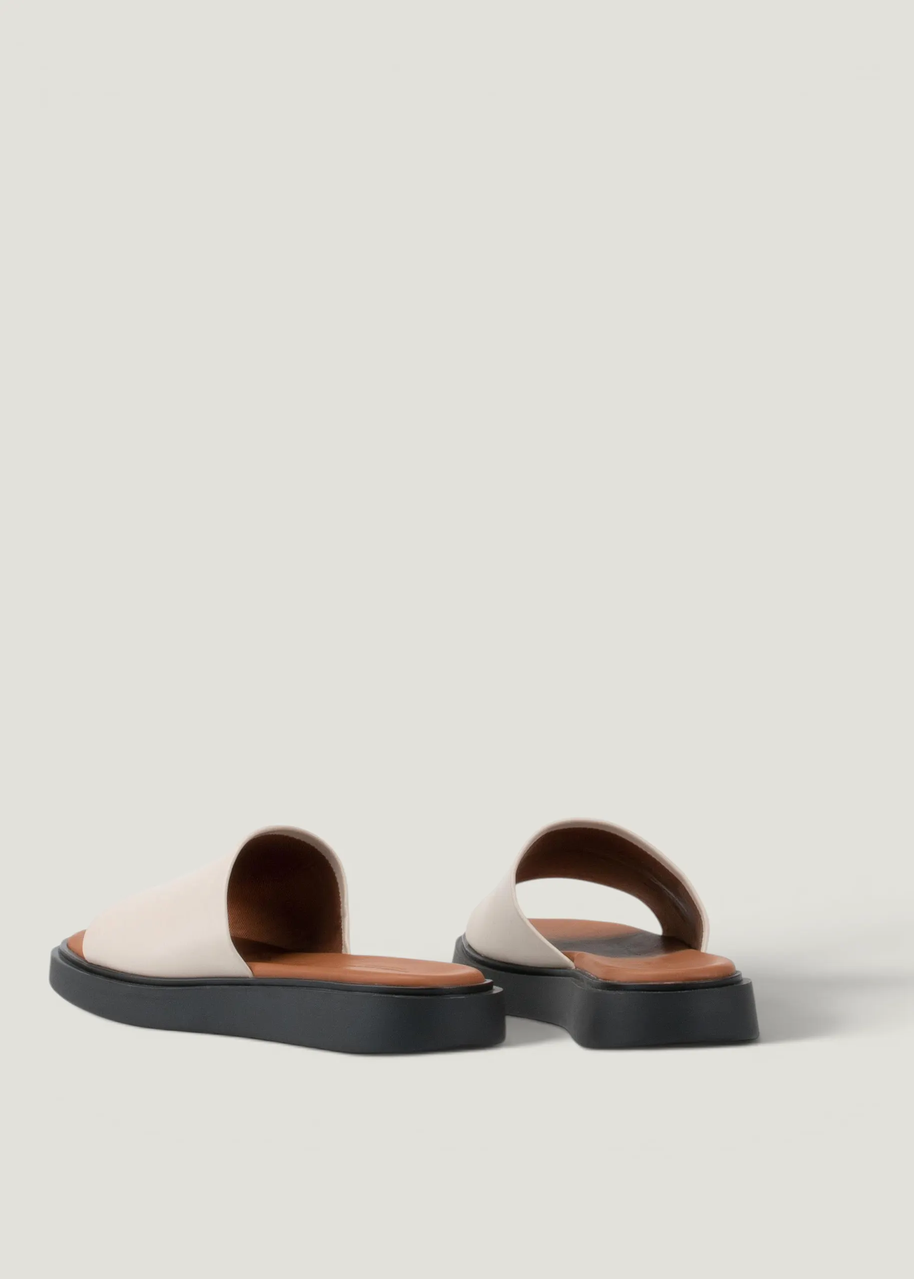 Sandales en cuir certifié | blanc "connie off white", Vagabond, photo 2