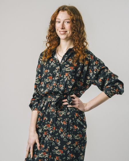 Robe longue à motifs floraux en viscose ecovero - dalia, Brava Fabrics, photo 2