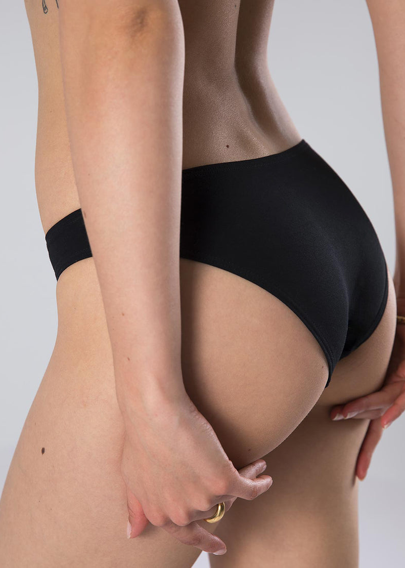 Culotte en coton bio | noir "anna noir ebène", Mina Storm, photo 1
