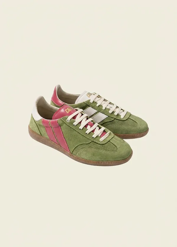 Baskets en cuir certifié | vert "matcha berry pulse", Caval