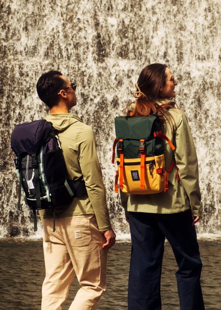 Rucksack 20L aus recyceltem Nylon | Grün und Gelb "Rover pack classic 20l - forest / goldenrod", Topo Designs, Foto 4