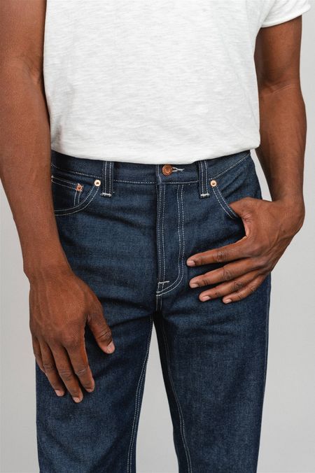 Jean droit brut toile japonaise en coton bio - rad rufus exclusif wdf x nudie jeans, Nudie Jeans, photo 4