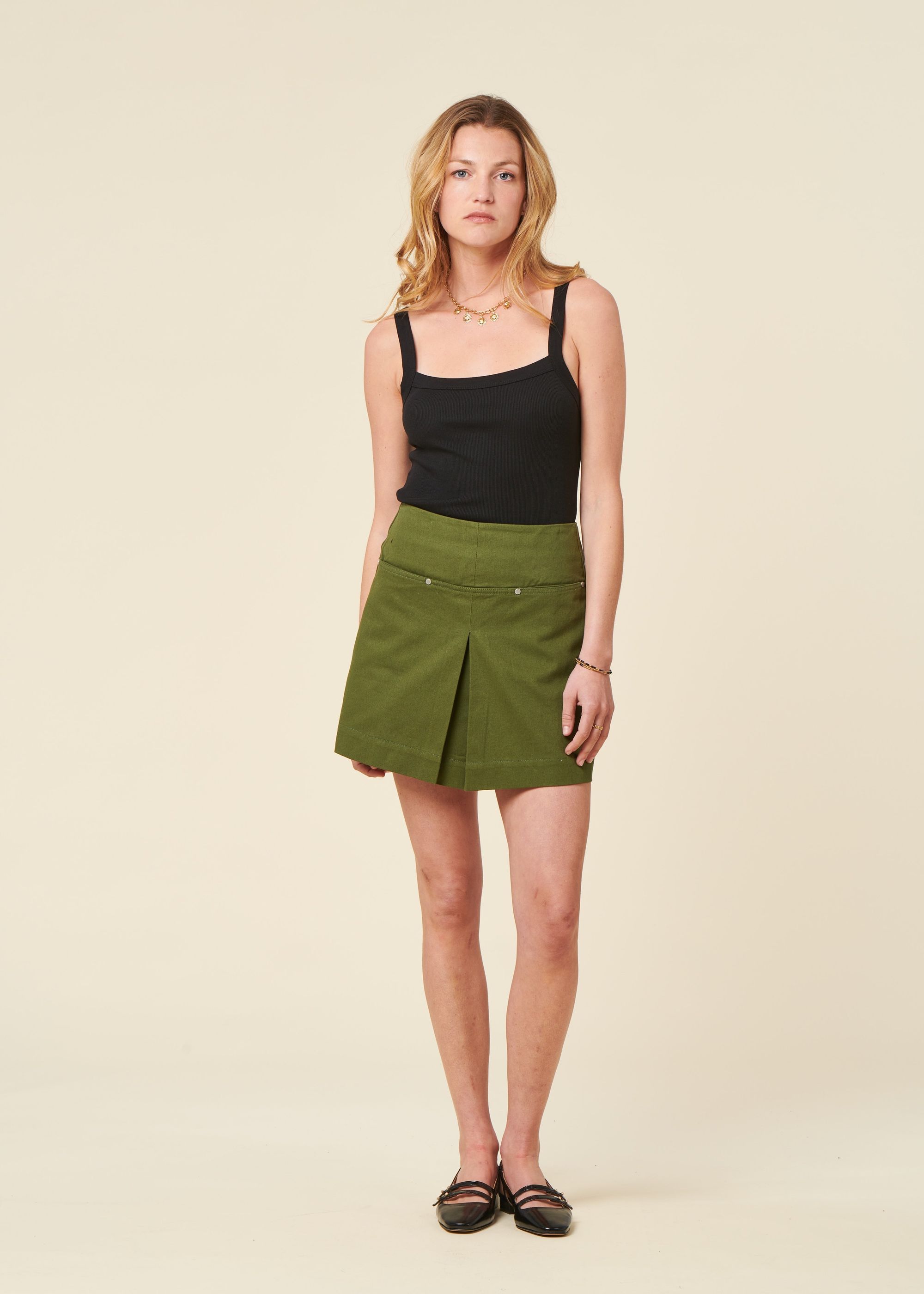 Rock aus Bio-Baumwolle | Grün "kentia mabel skirt - green", Thinking Mu, Foto 1