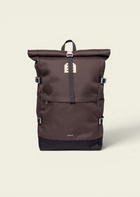 Sac à dos 26l en matière recyclée | marron "Icon rolltop backpack 16" - brown" - Sandqvist
