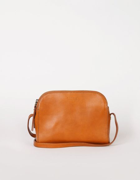 Sac à main bandoulière en cuir certifié | marron "emily leather strap cognac stromboli" - O My Bag