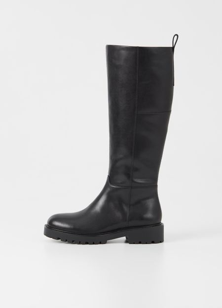 Hohe Stiefel aus zertifiziertem Leder | Schwarz "kenova black", Vagabond