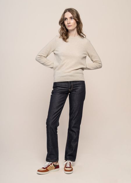 Pull en laine mérinos recyclée | écru "light merino wool crew - ivory white", Colorful Standard, photo 4