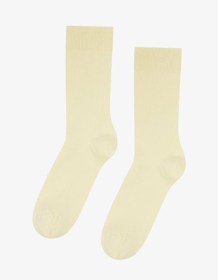 Chaussettes en coton bio | jaune "soft yellow"