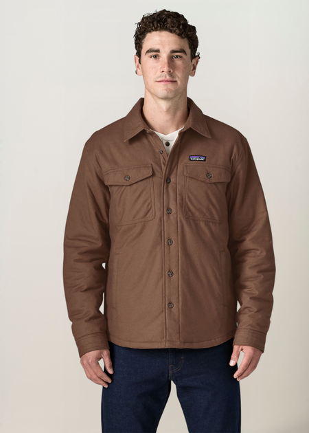 Veste en matières recyclées | marron "insulated fjord flannel shirt - brmb" - Patagonia